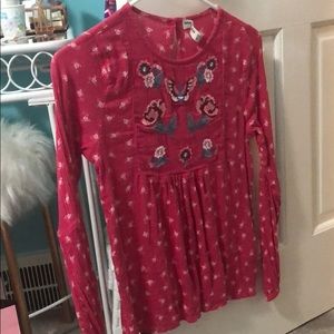 Abercrombie floral pink tee